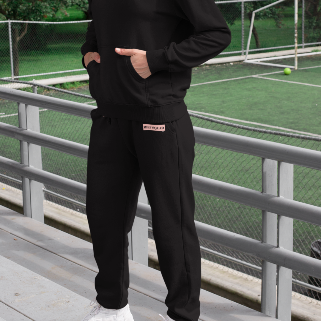 MILF SQUAD Joggers (Black)