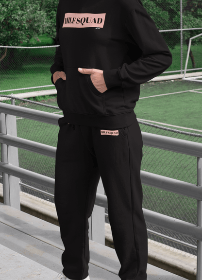 MILF SQUAD Joggers (Black) - MeFirstMommy